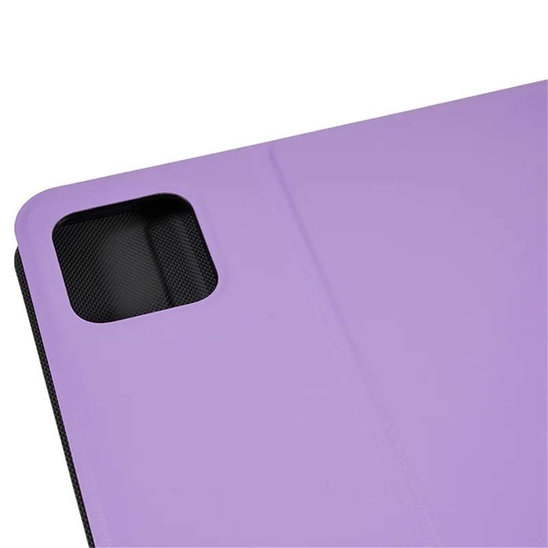 For Xiaomi Pad 6 PU Leather Drop-proof Tablet Case Folding Stand Protective Cover - Purple