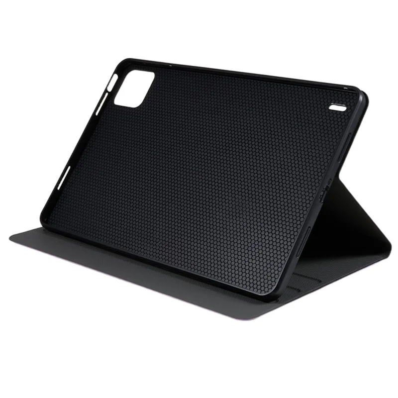 For Xiaomi Pad 6 PU Leather Drop-proof Tablet Case Folding Stand Protective Cover - Purple