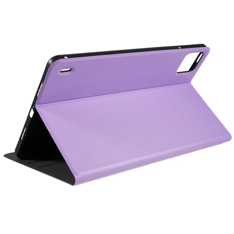 For Xiaomi Pad 6 PU Leather Drop-proof Tablet Case Folding Stand Protective Cover - Purple