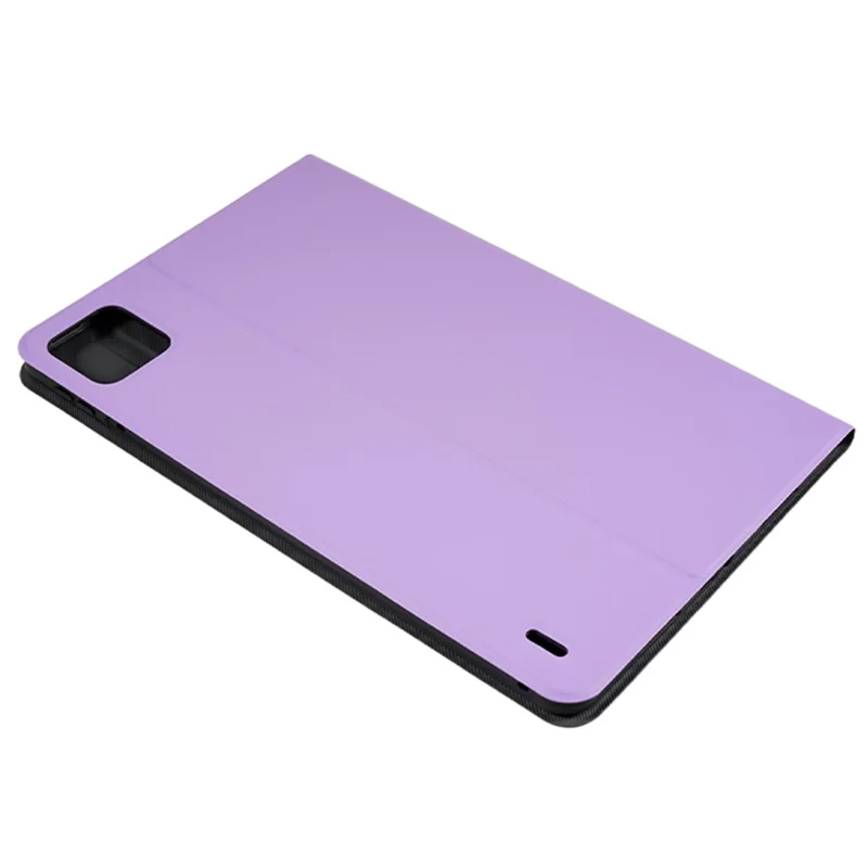 For Xiaomi Pad 6 PU Leather Drop-proof Tablet Case Folding Stand Protective Cover - Purple