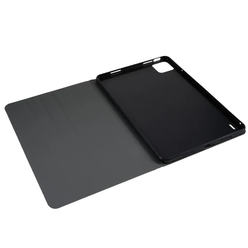 For Xiaomi Pad 6 PU Leather Drop-proof Tablet Case Folding Stand Protective Cover - Gold