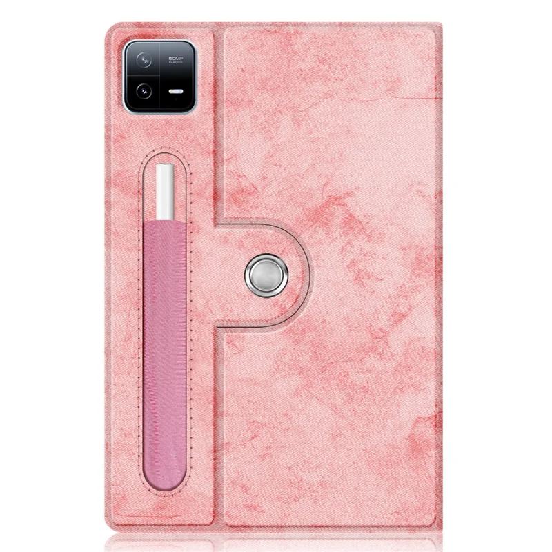 Per Xiaomi Pad 6 Pro Custodia in Pelle Rotante Supporto Porta Penna - Rosa