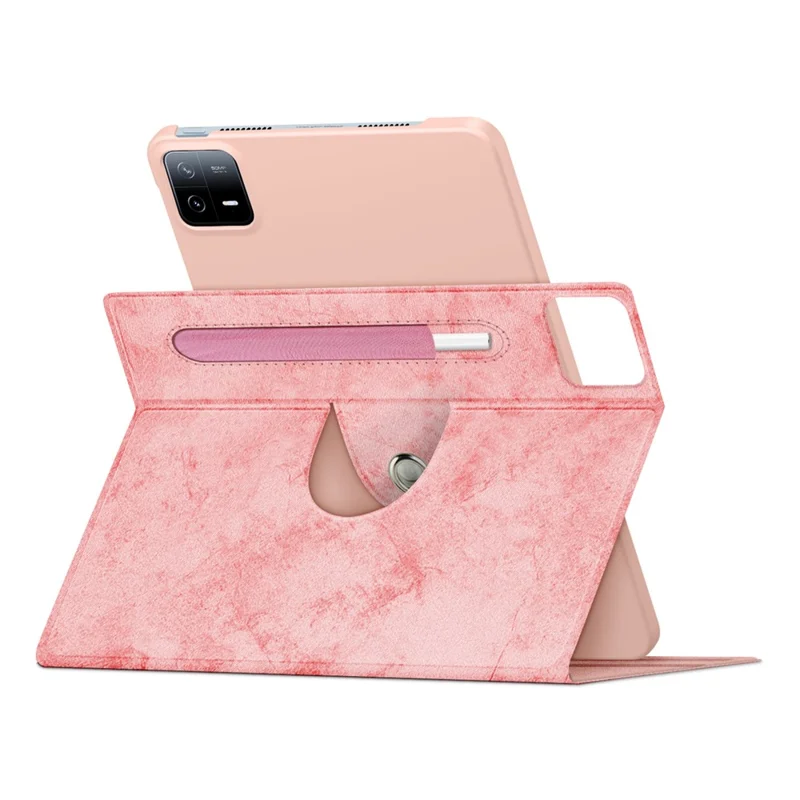 Per Xiaomi Pad 6 Pro Custodia in Pelle Rotante Supporto Porta Penna - Rosa