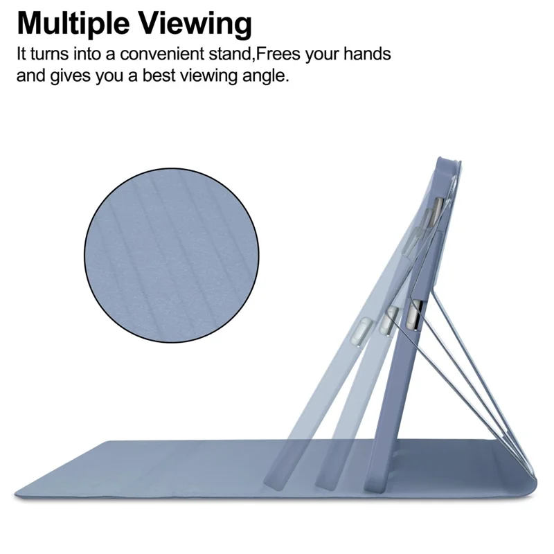 For Samsung Galaxy Tab S6 Lite (2024) / S6 Lite (2022) / S6 Lite (2020) Leather Case with Detachable Keyboard Stand Cover - Purple