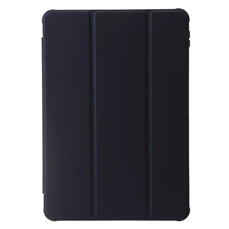 For Xiaomi Pad 6 / Pad 6 Pro Tri-fold Stand Tablet Case PU Leather Transparent Acrylic TPU Smart Cover - Dark Blue