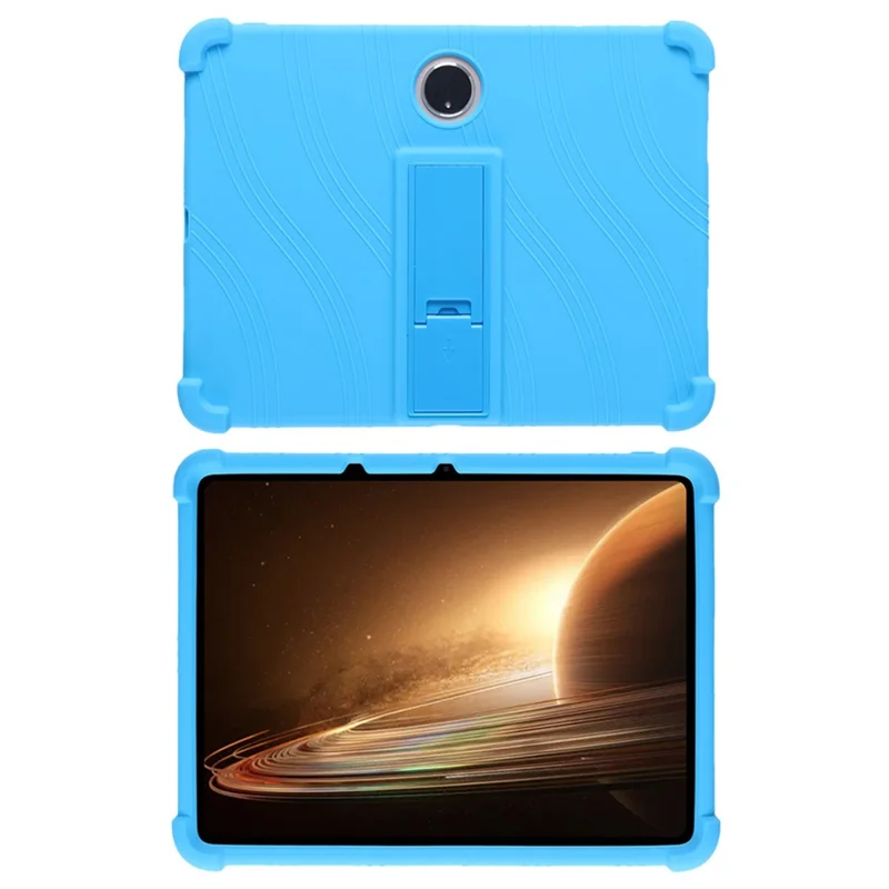Shockproof Silicone Case for Oppo Pad 2 PC Kickstand Protective Tablet Cover - Sky Blue