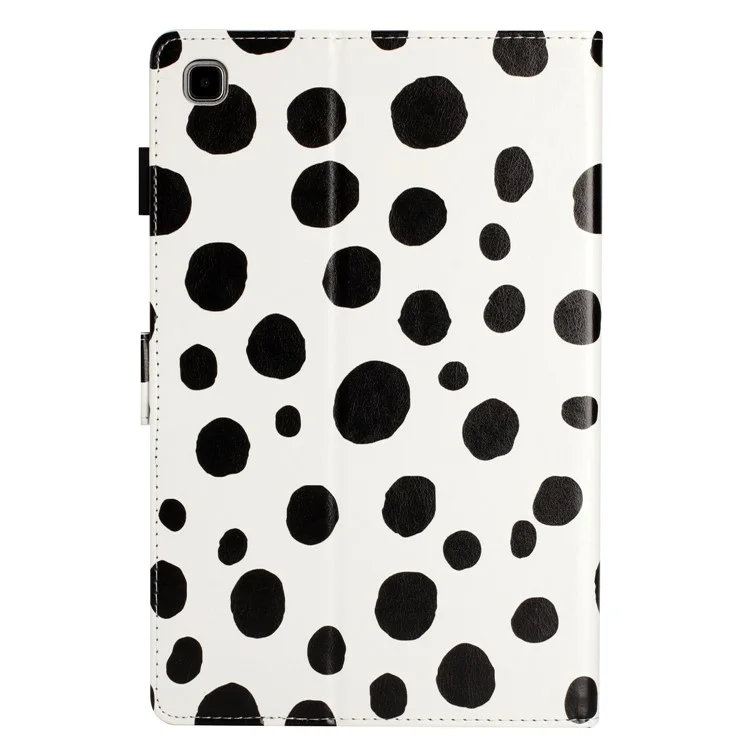 Per Samsung Galaxy Tab A7 Lite 8.7 pollici T200 / T225 Custodia in pelle PU con supporto Dots Pattern Card Holder Custodia per tablet - Bianco / Punti neri