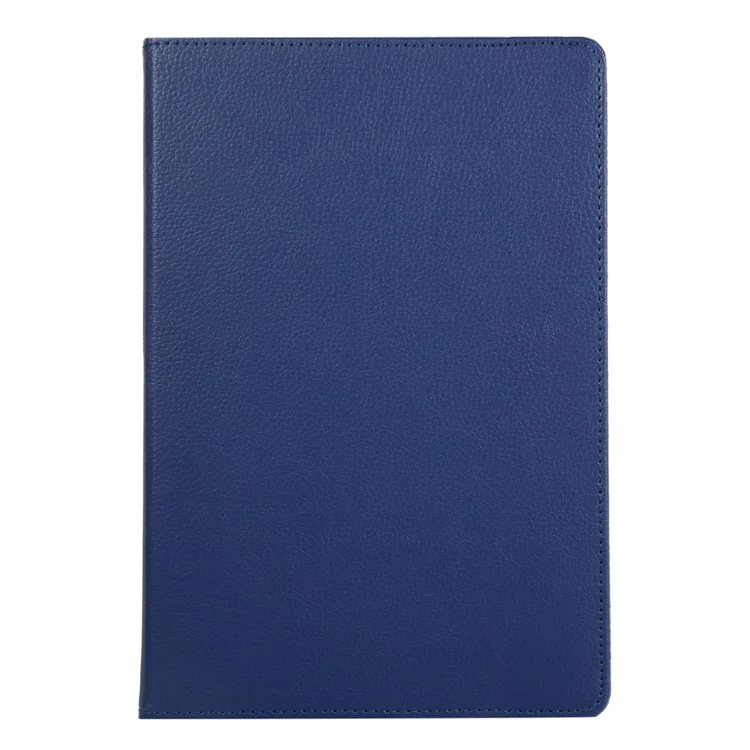 For Samsung Galaxy Tab S10 Ultra / S9 Ultra / S8 Ultra PU Leather Tablet Case 360-Degree Rotating Stand Protective Cover - Dark Blue
