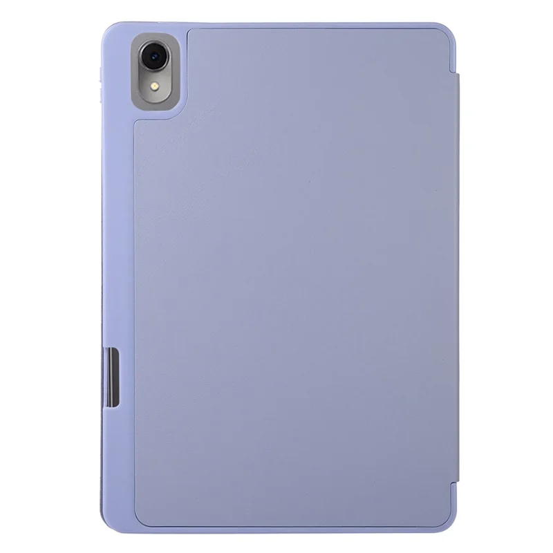 Para Huawei MatePad 11 (2023) Capa de Couro PU de Cor Sólida, Suporte de Dobra Tripla com Compartimento para Lápis - Lavanda Roxa