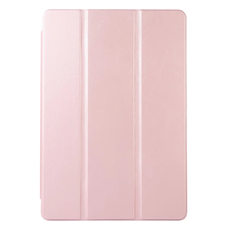 Für Huawei MatePad 11 (2023) Einfarbige PU-Lederabdeckung Dreifach-Falte Ständer Tablet-Hülle mit Stiftschlitz - Pink