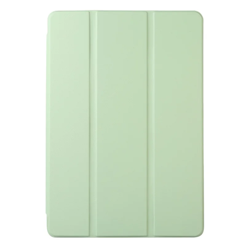 For Huawei MatePad 11 (2023) Solid Color PU Leather Cover Tri-Fold Stand Tablet Case with Pencil Slot - Green