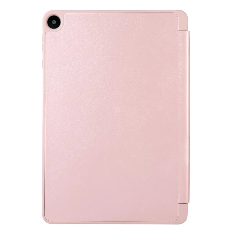 Per Huawei MatePad SE 10.4 pollici Custodia in pelle PU monocolore Tablet Tri-Fold Stand Anti-caduta Custodia con slot per matita - Rosa