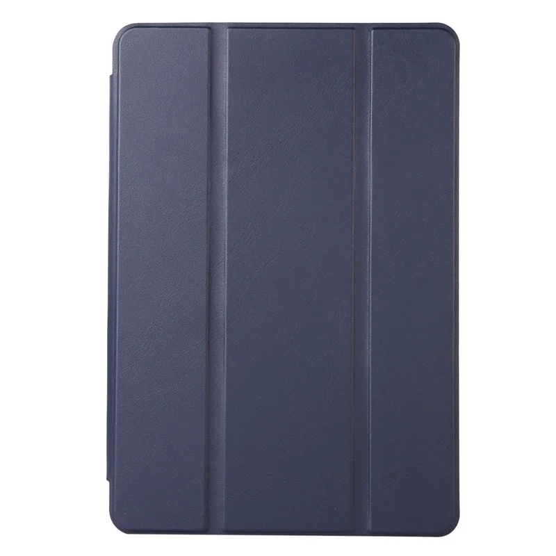 Para Huawei MatePad SE 10.4 polegadas Capa de Tablet de Couro PU de Cor Sólida Tri-Fold Stand Anti-queda com Slot para Lápis - Azul