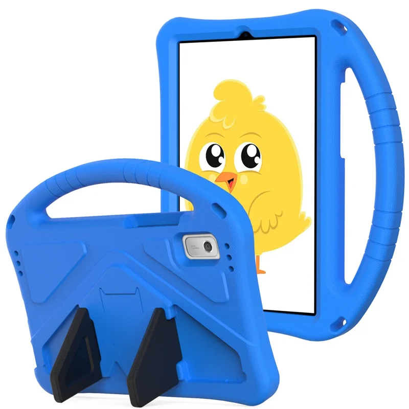 Para Lenovo Tab M9 Diseño de Manejo Funda para Tableta Funda Protectora de EVA a Prueba de Golpes con Soporte - Azul
