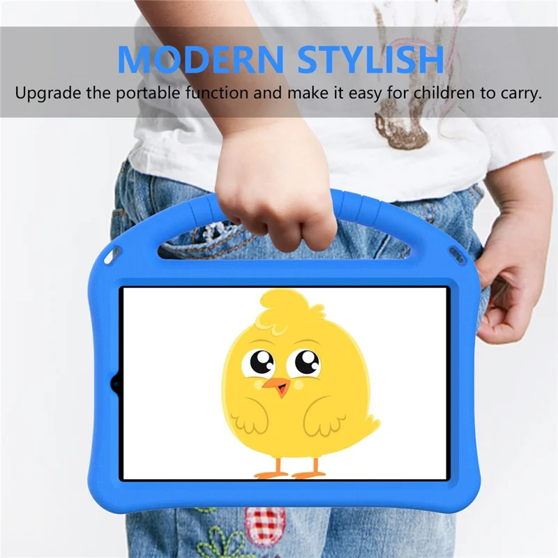 Para Lenovo Tab M9 Diseño de Manejo Funda para Tableta Funda Protectora de EVA a Prueba de Golpes con Soporte - Azul