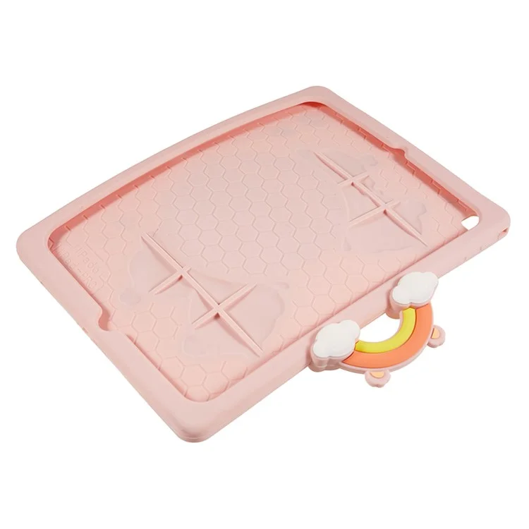 Für iPad Air (2013) / Air 2 / iPad 9.7-inch (2017) / (2018) Tablet Case Cartoon Bär Rotary Kickstand PC+Silikon Cover
