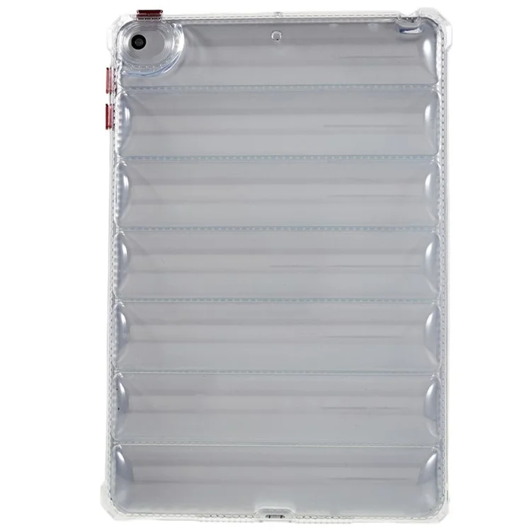For iPad mini 4 / mini (2019) 7.9 inch Airbag Tablet Case Down Jacket Design Drop-proof Clear TPU Cover