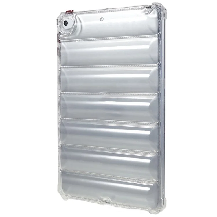 For iPad mini 4 / mini (2019) 7.9 inch Airbag Tablet Case Down Jacket Design Drop-proof Clear TPU Cover