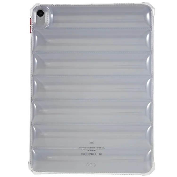 Soft TPU Tablet Case for iPad Air (2020) / (2022) , Airbag Down Jacket Design Drop-proof Clear Tablet Cover