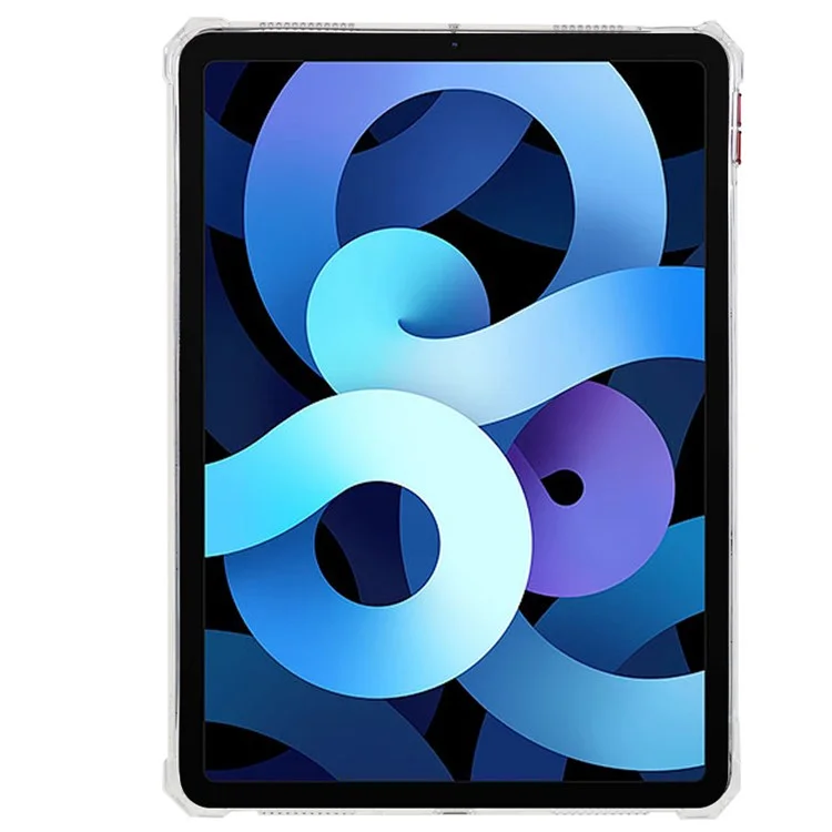 Soft TPU Tablet Case for iPad Air (2020) / (2022) , Airbag Down Jacket Design Drop-proof Clear Tablet Cover