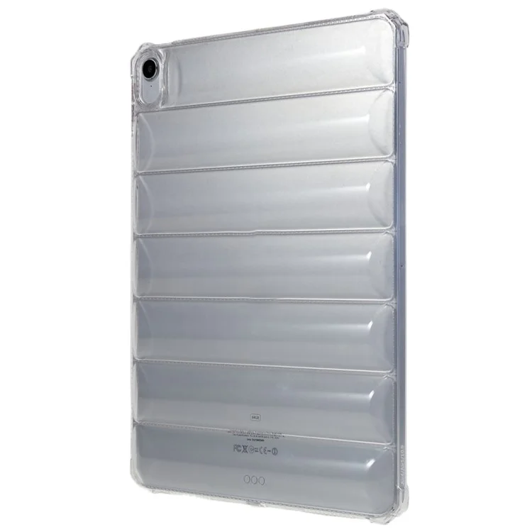Soft TPU Tablet Case for iPad Air (2020) / (2022) , Airbag Down Jacket Design Drop-proof Clear Tablet Cover