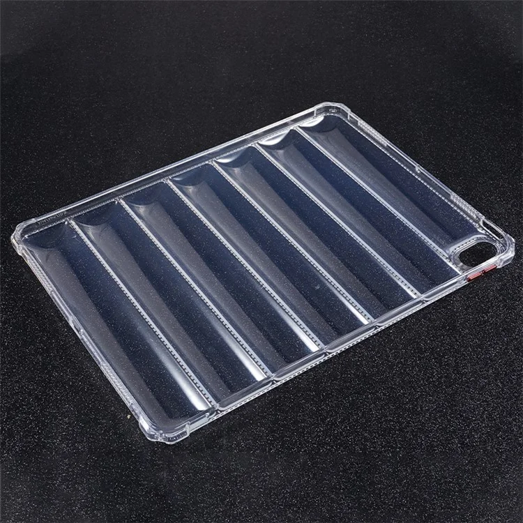 Soft TPU Tablet Case for iPad Air (2020) / (2022) , Airbag Down Jacket Design Drop-proof Clear Tablet Cover