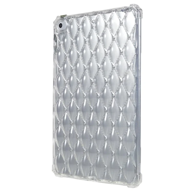 Para iPad mini 4 / mini (2019) 7.9 pulgadas Funda Antideslizante para Tableta Airbag Textura de Diamante Cubierta Transparente de TPU