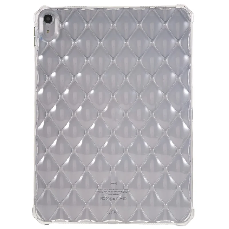 Per iPad 10.9 (2022) Airbag Diamond Texture Tablet Anti-drop Cover Soft TPU Clear Back Case