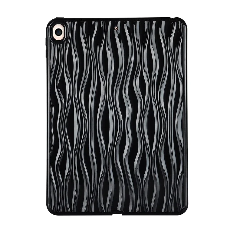 Wave Texture Tablet Case for iPad Air 10.5 inch (2019) , Soft TPU Anti-scratch Tablet Cover - Black