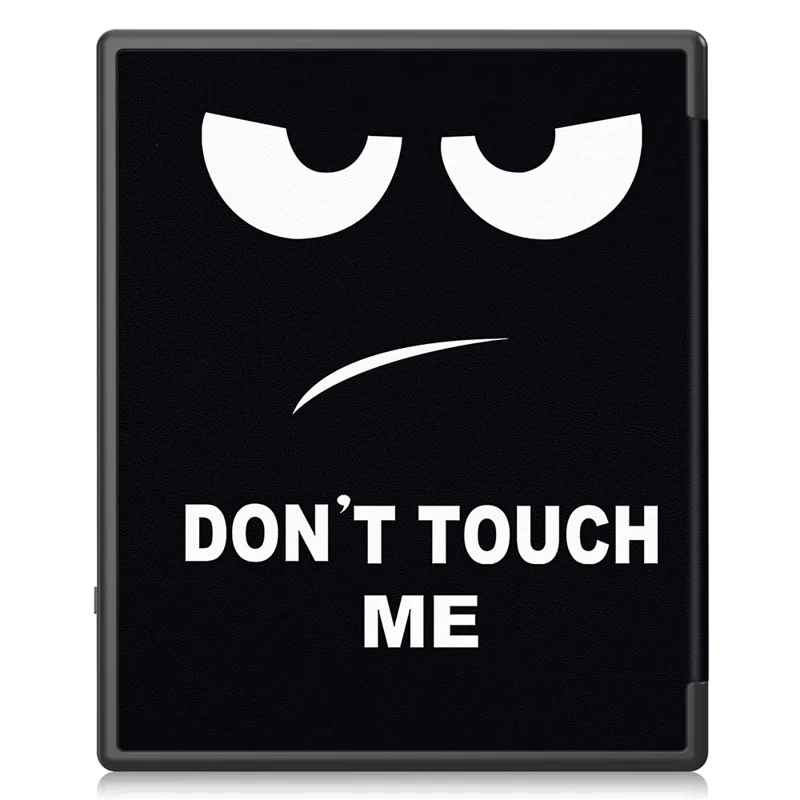 Pour Kobo Elipsa 2E Origami Stand Case PU Leather Pattern Printing Ebook Reader Cover with Auto Wake / Sleep - Big Eyes