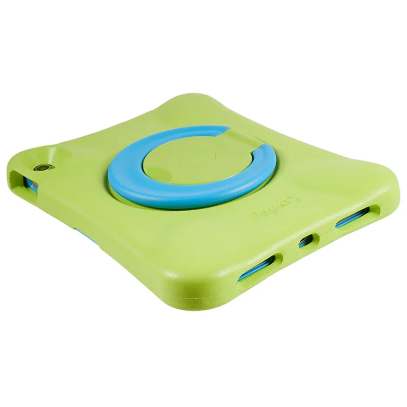 PEPKOO for iPad 10.9 (2022) Shockproof Tablet Case 360-degree Rotatable PC Kickstand EVA Protective Cover - Green / Blue