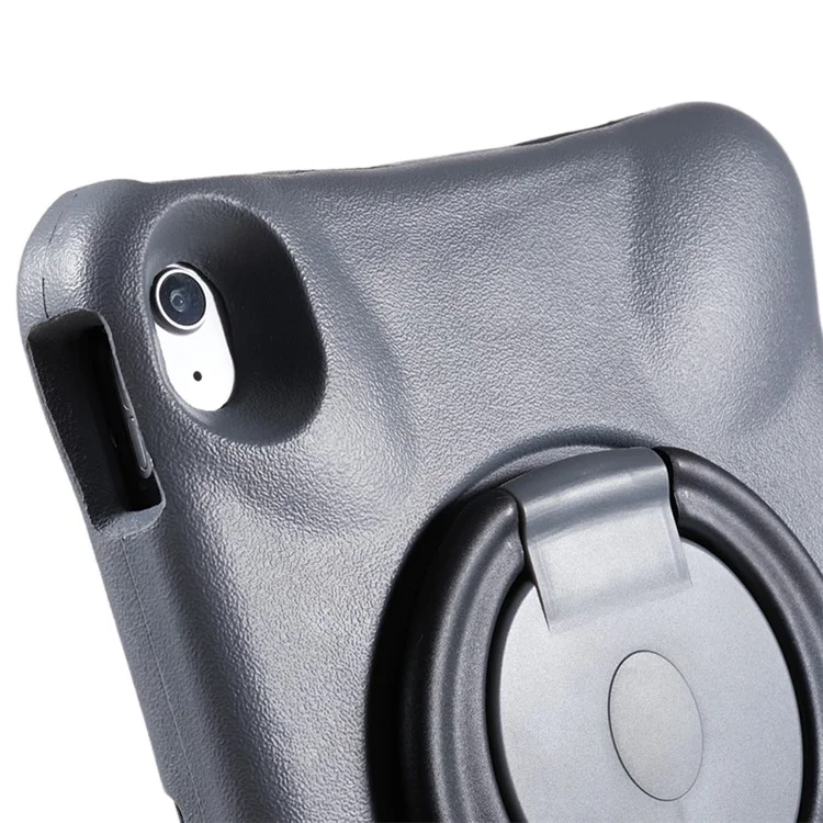 PEPKOO pour iPad 10.9 (2022) Étui de protection choc Tablet 360 degrés Rotative PC Support PC Housse de protection EVA - Gris / Noir