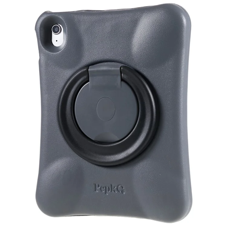 PEPKOO pour iPad 10.9 (2022) Étui de protection choc Tablet 360 degrés Rotative PC Support PC Housse de protection EVA - Gris / Noir