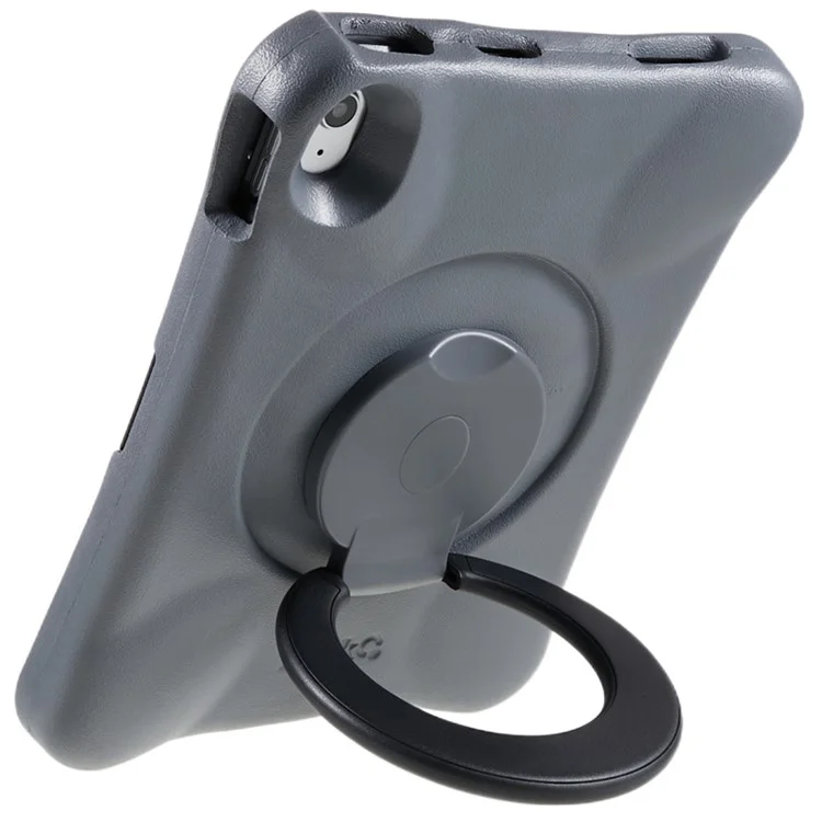 PEPKOO pour iPad 10.9 (2022) Étui de protection choc Tablet 360 degrés Rotative PC Support PC Housse de protection EVA - Gris / Noir