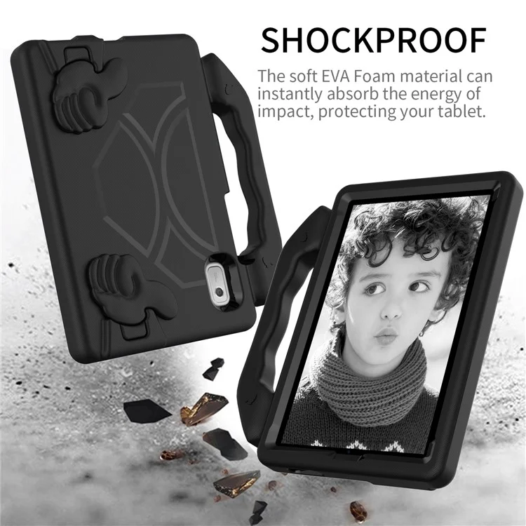 Чехол для планшета Lenovo Tab M9 EVA, складной, с подставкой-захватом и защитой от падений - черный