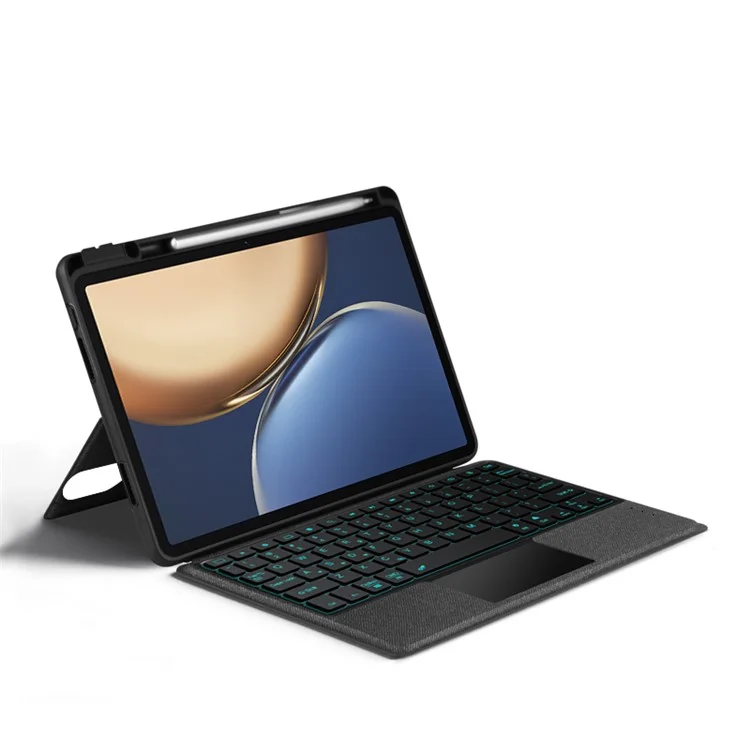 For Honor Tablet V7 Pro Custodia in Pelle + Tastiera Bluetooth con Retroilluminazione Trackpad
