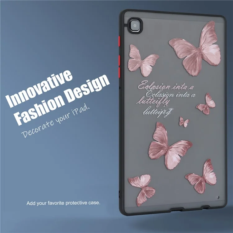 Per Samsung Galaxy Tab A7 Lite 8.7-inch T220 T225 Pattern Tablet Case Soft TPU Skin-touch Cover - Butterfly