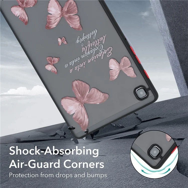 Per Samsung Galaxy Tab A7 Lite 8.7-inch T220 T225 Pattern Tablet Case Soft TPU Skin-touch Cover - Butterfly