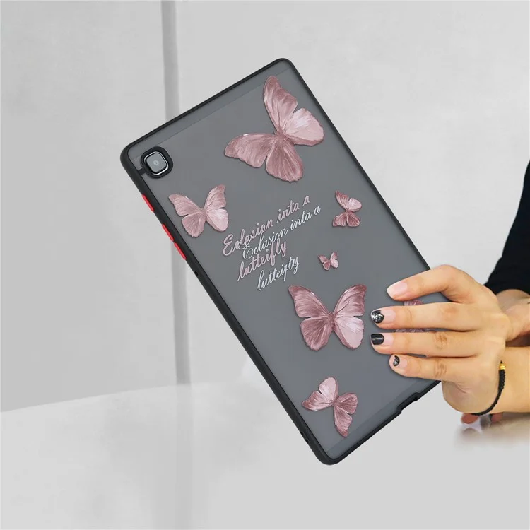 Per Samsung Galaxy Tab A7 Lite 8.7-inch T220 T225 Pattern Tablet Case Soft TPU Skin-touch Cover - Butterfly