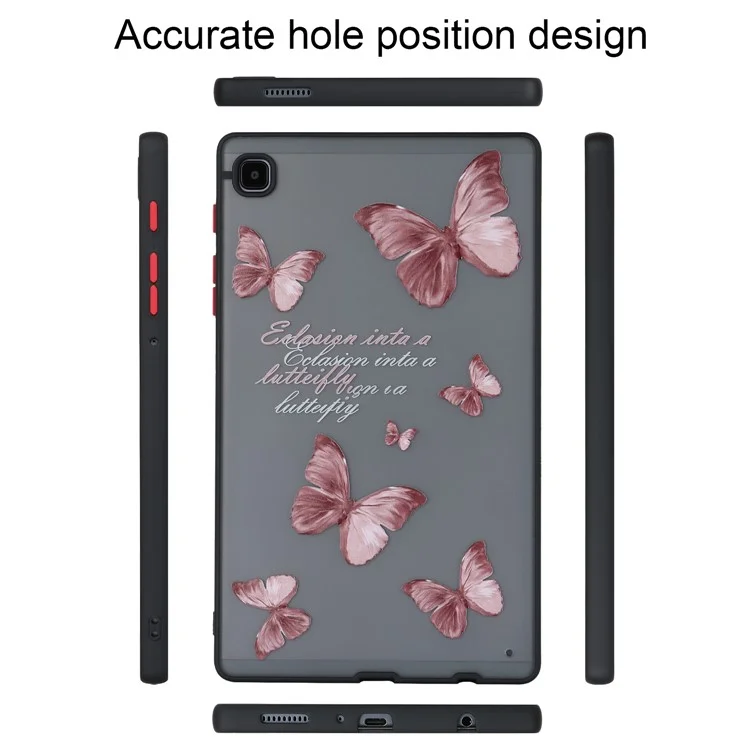 Per Samsung Galaxy Tab A7 Lite 8.7-inch T220 T225 Pattern Tablet Case Soft TPU Skin-touch Cover - Butterfly