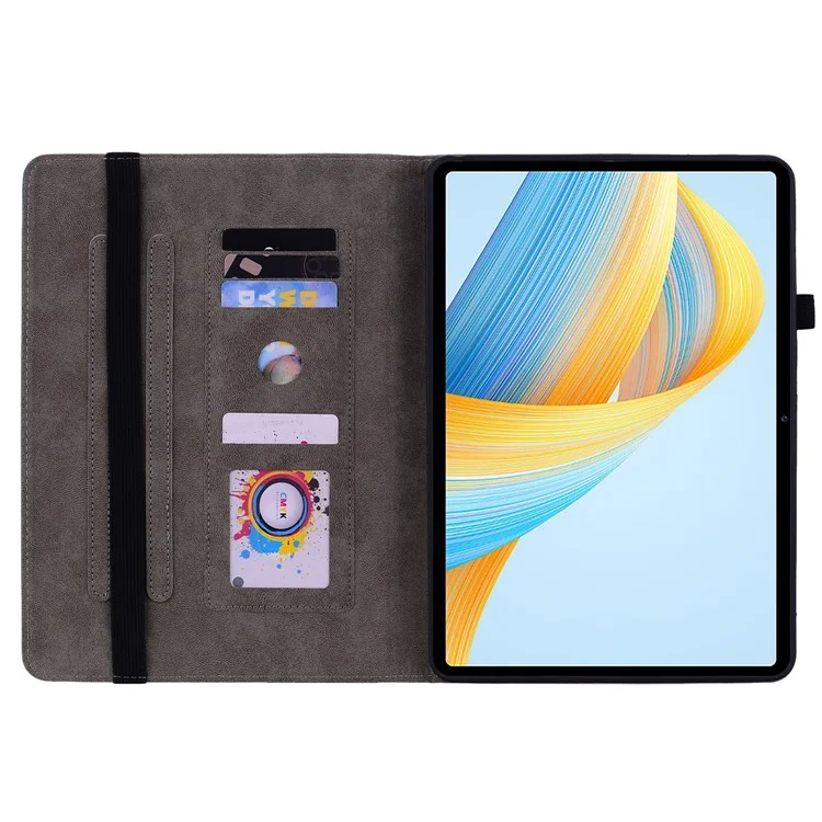 Чехол для планшета Anti-Scratch для Honor Pad V8 Pro, чехол из искусственной кожи с тиснением, складной чехол-подставка - розовый