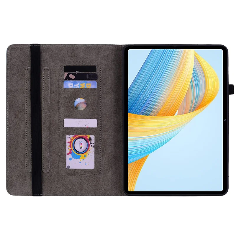 Anti-Scratch Tablet Cover For Honor Pad V8 Pro PU Leather Case Imprinted Design Stand Shell - Rose