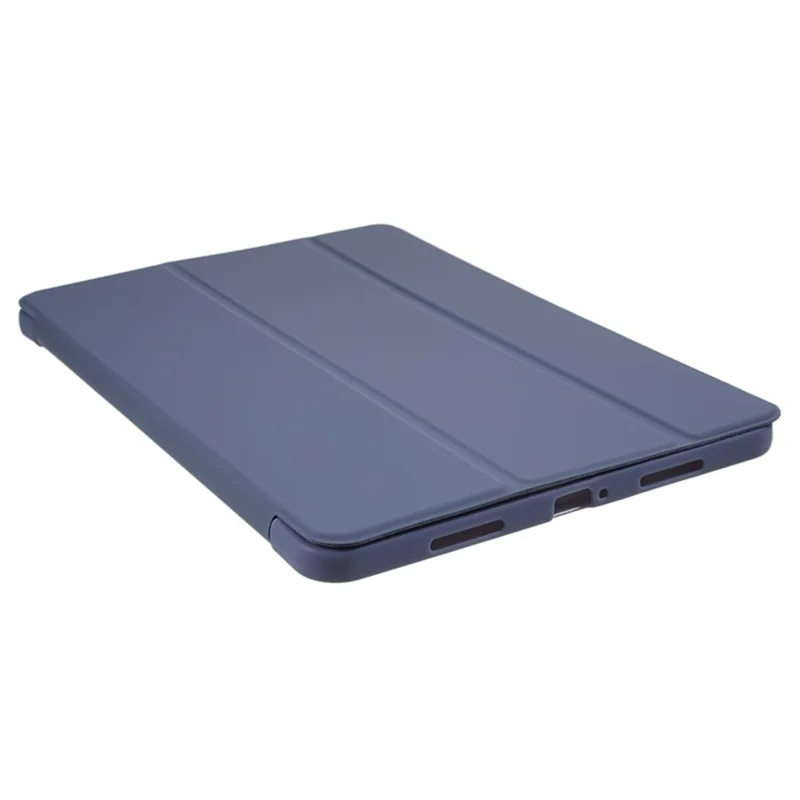 For Xiaomi Pad 6 / Pad 6 Pro Tri-fold Stand Tablet Case PU Leather Honeycomb Texture Auto Wake / Sleep Smart Cover - Purple