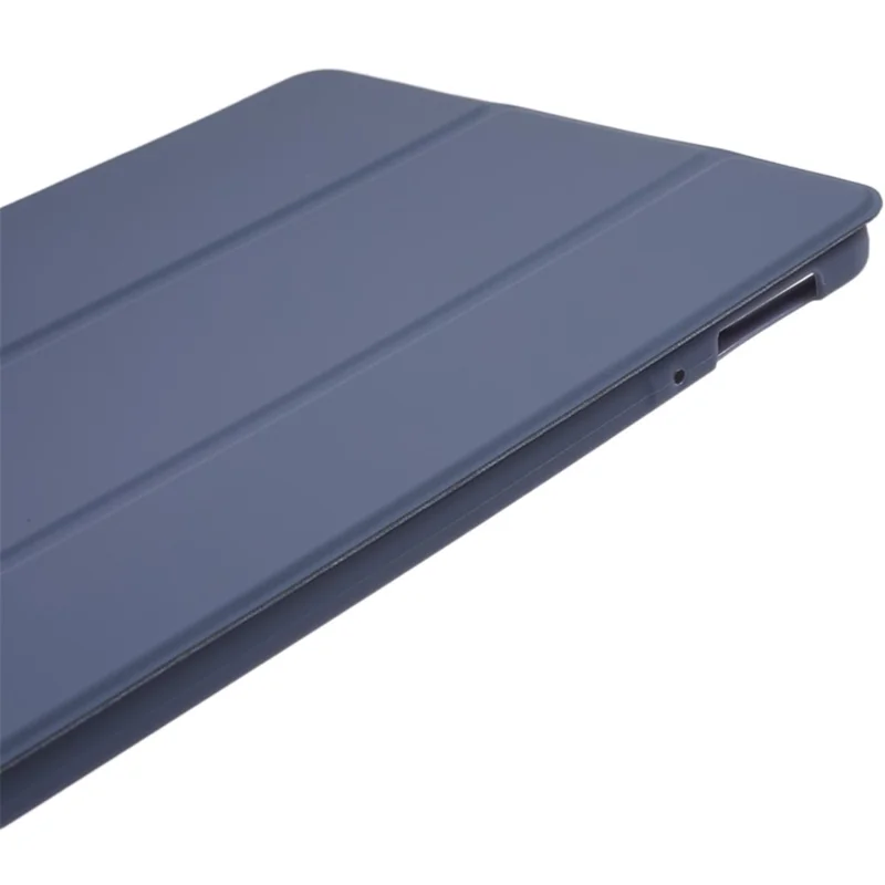 For Xiaomi Pad 6 / Pad 6 Pro Tri-fold Stand Tablet Case PU Leather Honeycomb Texture Auto Wake / Sleep Smart Cover - Purple