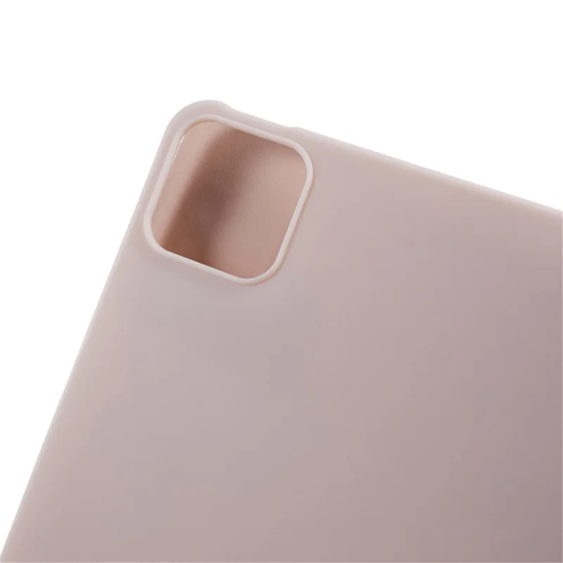 Para Xiaomi Pad 6 / Pad 6 Pro Capa Protetora Tri-fold Stand Tablet Caso de Couro PU Textura Honeycomb Auto Wake / Sleep Smart Cover - Rosa
