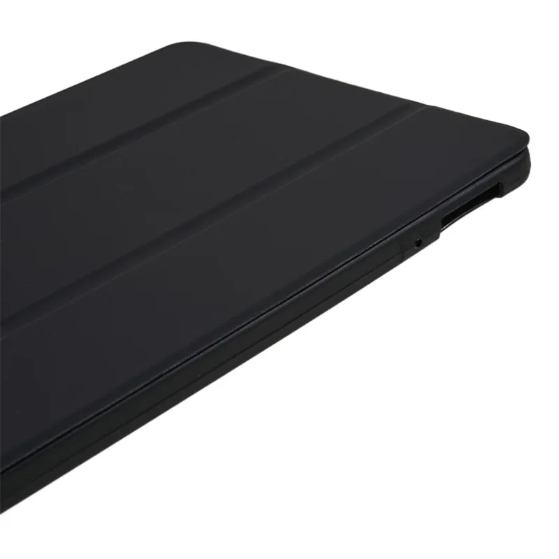 Pour Xiaomi Pad 6 / Pad 6 Pro Tri-fold Stand Tablet Case PU Leather Honeycomb Texture Auto Wake / Sleep Smart Cover - Noir