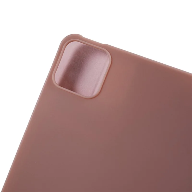 For Xiaomi Pad 6 / Pad 6 Pro Tri-fold Stand Tablet Case PU Leather Honeycomb Texture Auto Wake / Sleep Smart Cover - Rose Gold