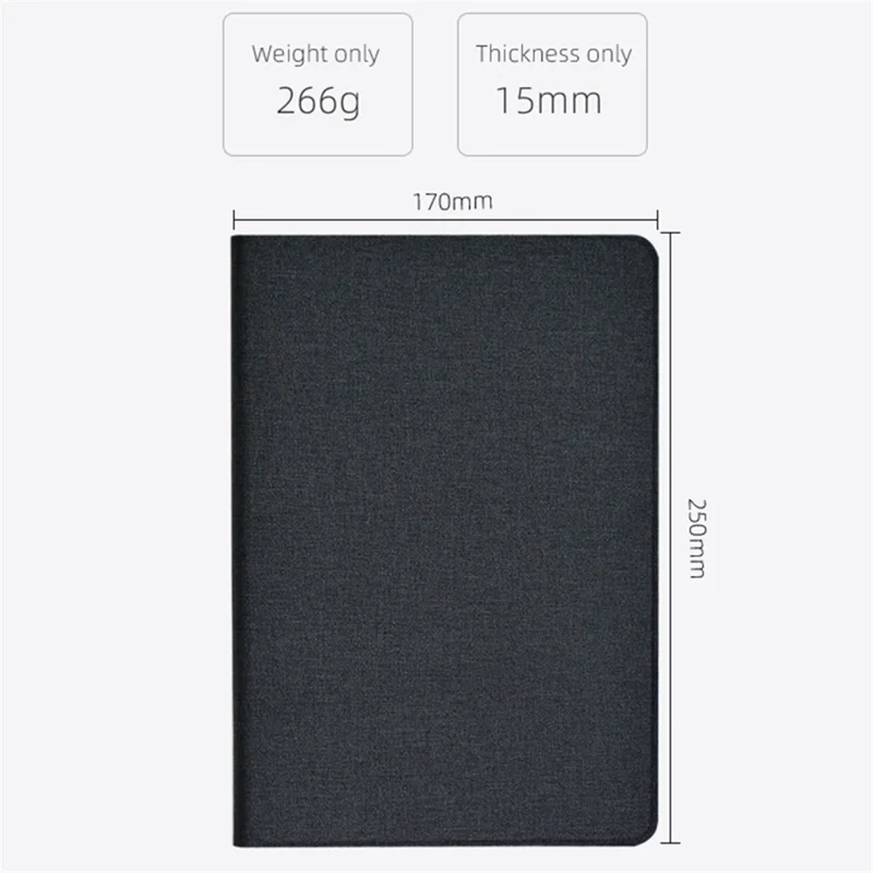 For Blackview Tab 7 WiFi PU Leather Shockproof Shell Stand Business Tablet Cover - Black