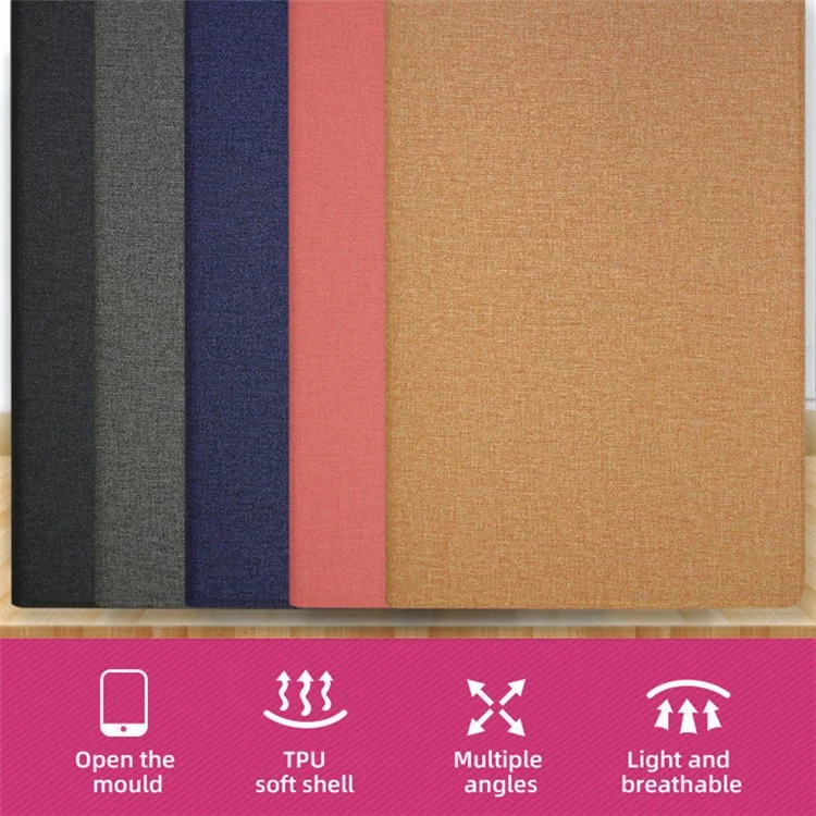 Para Blackview Tab 13 Business Tablet Case PU Leather Stand Flip Cover - Preto