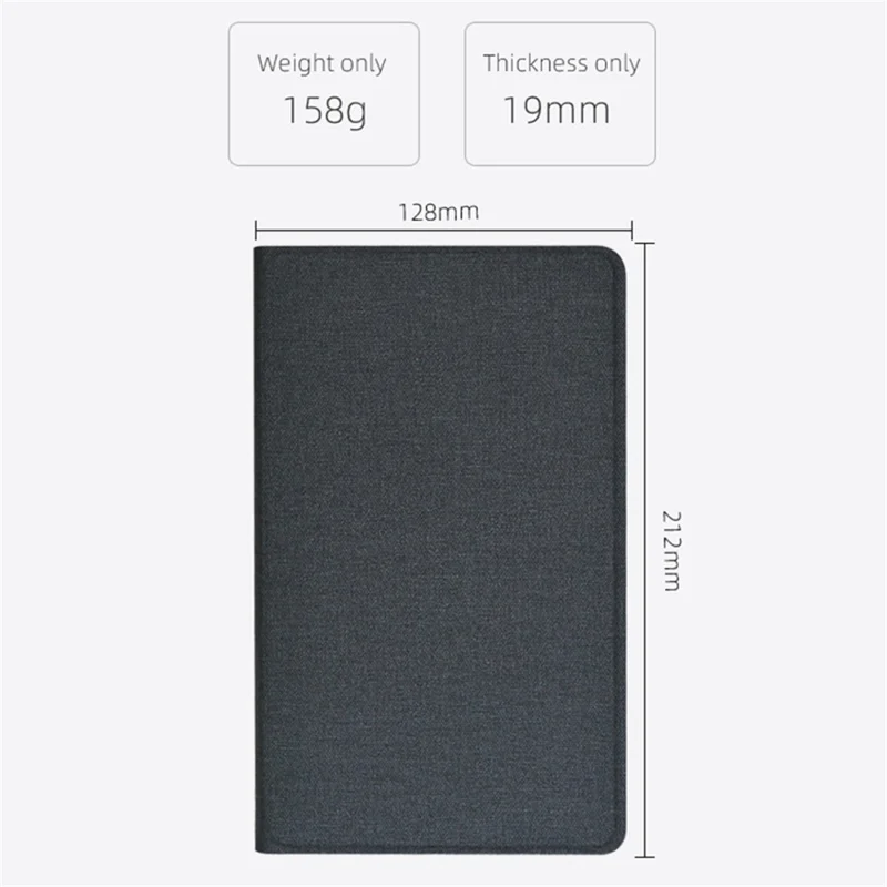 For Blackview Tab 12 Business PU Leather Tablet Cover Shockproof Stand Folio Case - Black